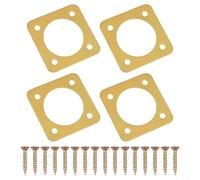 Glewi 4 protectores de metal para pájaros con cobre para portal, agujero de 1.5 pulgadas para pájaros azules orientales, resistente al óxido para protección de depredadores para cajas de anidación de