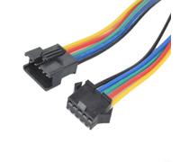 Glewi 5 pares para conector JST SM de 2 3 5 pines macho a hembra, cable de cable de 10 cm, adaptador de tira de luz LED para helicóptero RC 22 AWG, color negro