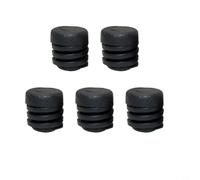 Glewi 5 piezas de goma negra para capó de amortiguador, piezas de arandela de parachoques compatibles con Nissan Direct Reemplazo fácil de instalar estable