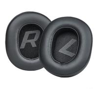 Glewi Almohadillas de piel de proteína negra y azul para Plantronics BackBeat GO810 BG810S, cómodas almohadillas de repuesto de espuma viscoelástica para larga duración