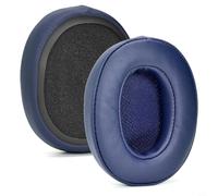 Glewi Almohadillas de repuesto para Skullcandy Crusher Wireless/ANC/Hesh3, almohadillas de cuero de proteína suave para un ajuste cómodo y aislamiento de ruido, color negro (azul)