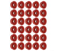 Glewi Anillo de sellado de repuesto para cabezal de grupo de máquina de café, compatible con máquinas automáticas Krups, junta tórica de silicona de 1,25 cm (30 piezas)