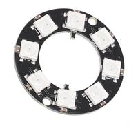 Glewi Anillo LED RGB direccionable de 5 V para ws2812b, 5050 para smd para proyectos de bricolaje Arduino, módulo de luz programable (8 LED)