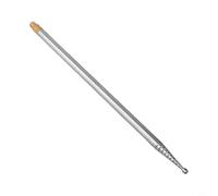 Glewi Antena de látigo retráctil de 2,5 m en acero inoxidable 304 para radio de onda corta PAC12 JPC-7, antena HF compacta de 33,8 cm con ajuste de 10 mm