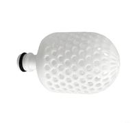 Glewi Aspersor de jardín con cabezal de burbuja de flujo suave, difusor de agua de plástico ABS para hidratación suave de las plantas, prevención de erosión del suelo, blanco, 3.31 pulgadas