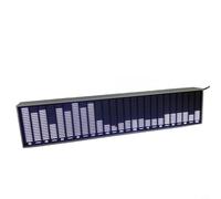 Glewi Audio LED activado por sonido para visualizador de espectro, barra de luz de ritmo musical de 6 modos con brillo ajustable, alimentado por USB para computadora de escritorio de coche (blanco)