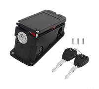 Glewi Bloqueo de batería para vehículo eléctrico con puerto XT60U-M para Engwe E-Bike ABS Conector Placa Cubierta Llave Segura Negro 19x8x8cm Kit