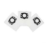 Glewi Bolsas de filtro de vacío compatibles con Kärcher WD4 WD5 WD6 MV4 MV5 MV6 Wet and Dry Cleaner, repuesto lavable de recogida de polvo, paquete de 3