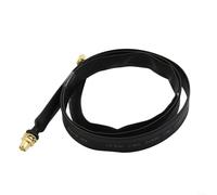 Glewi Cable coaxial de alimentación plana de 80 cm para minero de punto de acceso de helio para antena LoRa, cable de baja pérdida de 50 ohmios para RAK para Nebra para Bobcat