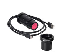 Glewi Cámara del microscopio de 5MP Cmos USB2.0, ocular de HD Digital para la inspección industrial, adaptador del C-soporte 31.7m m