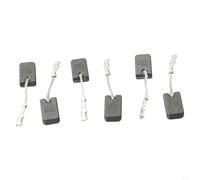 Glewi Cepillo de carbono para amoladora angular Bosch GWS12-125S GWS12-150S, E64 Selfstop 6 x 10 x 17 mm, paquete de 6