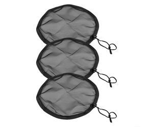 Glewi Cubierta de malla para lluvia, paquete de 3 unidades de red de cordón de 30 cm que mantiene los desechos fuera, se adapta a hasta 28 cm, colección de agua de jardín