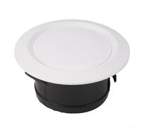 Glewi Cubierta de rejilla de ventilación de suministro de aire de techo ABS Difusor de salida redonda Acondicionamiento central Escape Control fresco 75 mm - 200 mm (125 mm)