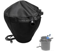 Glewi Cubierta para bomba de estanque, escudo aislante a prueba de polvo para jardines acuáticos, tela Oxford resistente a la intemperie con cordón de 12 x 12 x 16 pulgadas (600D)