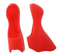 Glewi Cubiertas de palanca de freno de silicona para ST-5700, fundas antideslizantes para cambio de bicicleta con agarre mejorado para ciclismo en todo tipo de clima (rojo)