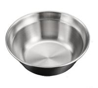 Glewi Cuenco retro de acero inoxidable con sombrero de paja, acabado gris copo de nieve, plato para servir ensalada para barbacoa coreana, salsa y aperitivos, 12,5 cm (A)