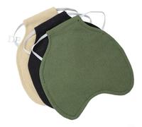 Glewi Delantal de sillín de pollo con protector de plumas con tela de polialgodón de doble capa, 20 x 19,5 cm, soporte de espalda ligero para protección de gallinas, juego de 3 piezas