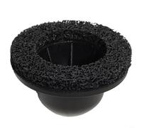 Glewi Disco de pulido para amoladora de cubo de rueda, diámetro interior de 90 mm, cepillo de eliminación de óxido de acero inoxidable para amoladoras angulares y taladros de aire, herramienta de