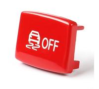 Glewi Embellecedor de cubierta de botón de interruptor interior para BMW, para función ESP OFF - Cubierta de botón de PC y ABS compatible con la serie F 1/2/3/4 (2012-2019) (rojo)