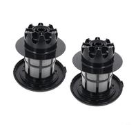 Glewi Filtro de escape ciclónico lavable para Bosch para Relaxx'x ProSilence66 ProSilencePlus que mantiene la succión de la aspiradora (paquete de 2)