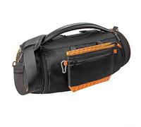 Glewi Funda de transporte rígida de EVA para altavoz JBL para BOOMBOX 1/2/3, bolsa de almacenamiento portátil de viaje con diseño insonorizado, transparente, 47 x 18 x 18 cm