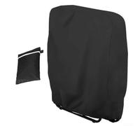 Glewi Funda para silla de jardín resistente al viento 210D, impermeable, plegable, protector de tumbona resistente al desgarro, 110 x 71 cm