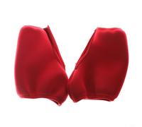 Glewi Fundas para botas de patinaje sobre hielo, protectores de patinaje de neopreno, protectores de patinaje artístico con cremallera, fundas para zapatos de patinaje, rojo (XXL)