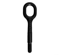 Glewi Gancho de remolque para parachoques delantero para Tesla Model 3 2017-2023, anclaje de amarre de remolque de aleación de aluminio, negro, 1077570-00-D