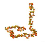 Glewi Guirnalda de seda de peonía artificial de 2,5 m para mesa de boda para decoración de caminos, flores colgantes falsas para jardín, pared, valla, patio, puesta de sol blanca (puesta de sol)