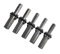 Glewi Herramienta de cuña de hormigón de 18 mm de diámetro, paquete de 5 divisores de piedra para piedra dura, cincel de mano con acero de alta dureza