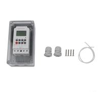 Glewi Interruptor de temporizador digital MT316SE 25A 220V IP66 Caja impermeable programable segundo control para farolas y vallas publicitarias (30 A)