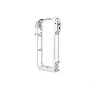 Glewi Jaula de aleación de aluminio para Insta360 X4, cámara de acción de marco protector de metal, carcasa a prueba de golpes blanca, soporte de expansión ligero (blanco)