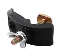 Glewi Juego de accesorios de abrazadera de arco para máquina de grabado CNC con placa de prensa de ranura en T para mesa de carpintería, kit de soporte de acero de varilla amarilla de 80 mm