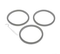 Glewi Junta tórica de silicona para exprimidores y licuadoras de 600 W y 900 W, compatible con tazas Nutribullet (3 sellos + gancho)