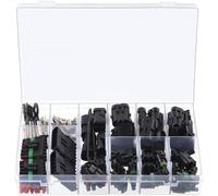 Glewi Kit de conectores eléctricos automotrices impermeables, 311 terminales de cable de 1 a 6 pines para coche, camión, motocicleta, RV, marino, 20-14 AWG, fácil y rápido de usar