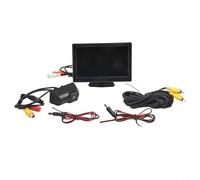Glewi Kit de monitor y cámara de marcha atrás de 5 pulgadas para Ford para Transit Mk7 Connect para Courier IP69 impermeable vista trasera (tipo 2)