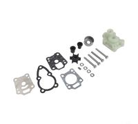 Glewi Kit de reparación de impulsor de agua fueraborda Tohatsu para Nissan 4HP 5HP 6HP Motor de barco reemplaza 369-87322-0 Placa guía de juntas