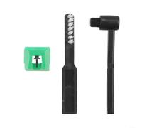 Glewi Lápiz capacitivo verde de repuesto para Audio-Technica AT95E ATN95E, cuerpo ABS de punta elíptica, aguja de tocadiscos de vinilo de alta fidelidad