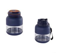 Glewi Licuadora portátil de 1300 ml, 80 W recargable por USB, vaso exprimidor para batidos, mezclador de gran capacidad para viajes, uso al aire libre en el hogar (azul dos tazas)