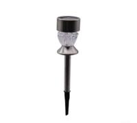 Glewi Luz solar decorativa de diamante para entrada de camino (inserto de | Ahorro de energía solar, diseño de diamante, impermeable IP44, sensor automático, modos de color blanco cálido y frío