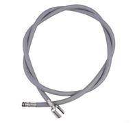 Glewi Manguera de repuesto para grifo de cocina extensible, manguera de nailon de 1,5 m con conector G1/2 para cabezal pulverizador, manguera de silicona flexible en gris (Snap-Gray)