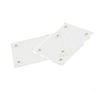 Glewi Marco de fotos acrílico transparente Soporte de exhibición de póster, cierre magnético, adorno de escritorio independiente, paisaje vertical (6 x 9 cm)