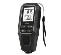 Glewi Medidor de espesor de revestimiento digital 0-2000µm Auto Fe/NFe Detección LCD de alta precisión para pruebas industriales de pintura de metal (negro)
