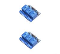 Glewi Módulo de relé de 3 canales DC 5V con aislamiento de acoplador óptico, placa de control de alta corriente para Arduino, placa de control de carga de 7 A para proyectos electrónicos de bricolaje