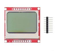 Glewi Módulo LCD de 84 x 48 píxeles, retroiluminación blanca de baja potencia para SPI para Nokia 5110 AVR para proyectos de juegos ARDUINO