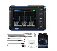 Glewi Osciloscopio digital DSO153 con ancho de banda de 1 MHz, frecuencia de muestreo de 5 MS/s, generador de señal integrado, pantalla LCD de 2.8 pulgadas, probador portátil de mano para depuración