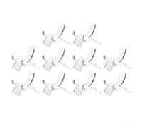 Glewi Paquete de 10 soportes de exhibición de acrílico transparente para cristales, geodas, rocas, minerales, soportes de caballete transparentes para el hogar, oficina, museo, colección de decoración