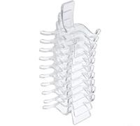 Glewi Paquete de 10 soportes de exhibición de acrílico transparente para cristales, geodas, rocas, minerales, soportes de caballete transparentes para el hogar, oficina, museo, colección de decoración