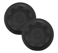 Glewi Paquete de 2 cubiertas de boquilla de chorro de piscina para Hayward SP1419D, daños por congelación de invierno de silicona, fácil de instalar, color gris azabache (negro)