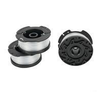Glewi Paquete de 3 carretes de línea para Black-Decker A6485, compatibles con recortadoras de césped GL280 GL301 GL425 GL430 GL545, cabezales de línea de recortadora de césped